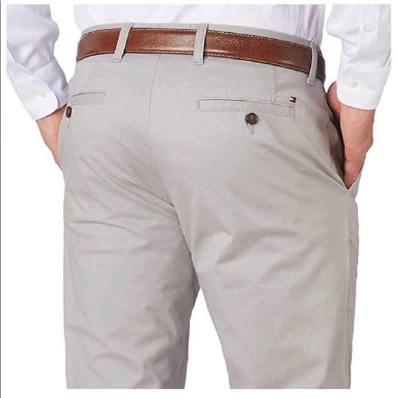 Tommy Hilfiger Mens Tailored Fit Chinos Pants - Picture 2 of 4